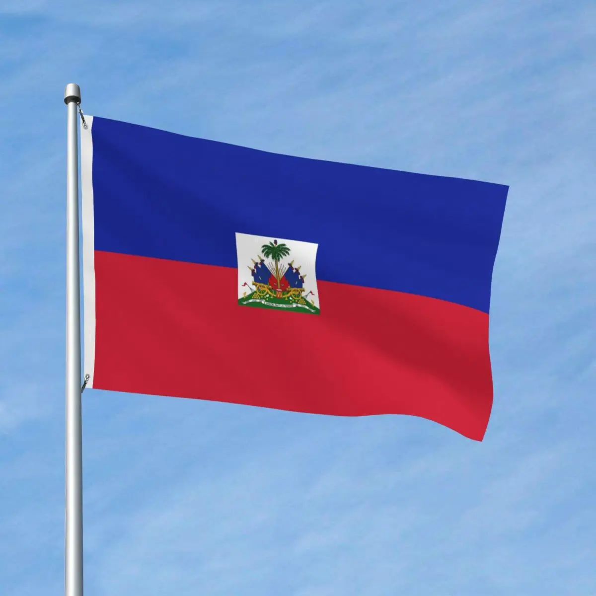 

Флаг неба, флаг Гаити, 90x150 см, подвесной полиэстер, синий, красный, 2 стороны, напечатанный национальный флаг, спортивный баннер
