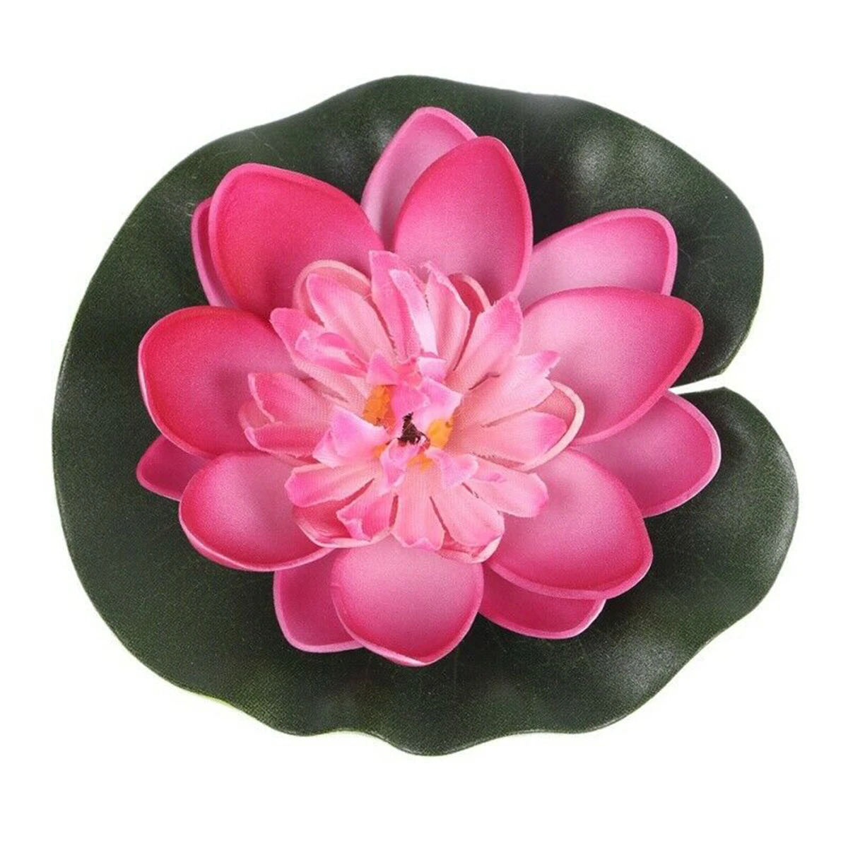 

5/10pcs Floating Lotus Mixed Color Artificial Flower Lifelike Water Lily Micro Landscape Wedding Pond Garden Fake Plants Decor