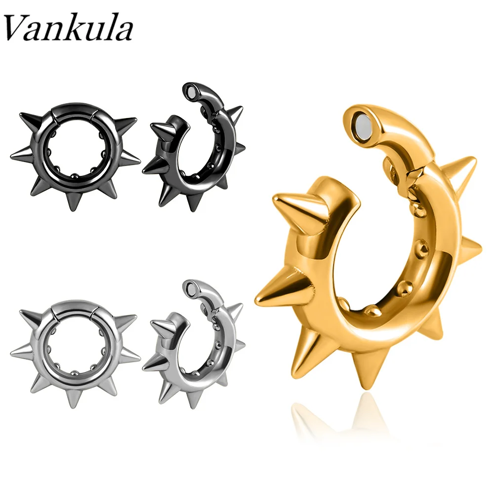 Vankula 10pc Ear Hanger Weights for Stretched Ears Gauges Stainless Steel Ear Plugs Gauges Stretching Kit Fashion Body Jewelry