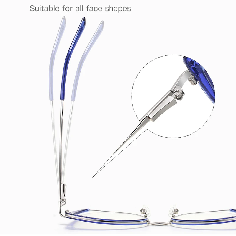 VCKA анти-синий свет оптика для чтения оправа очков новые металлические женские