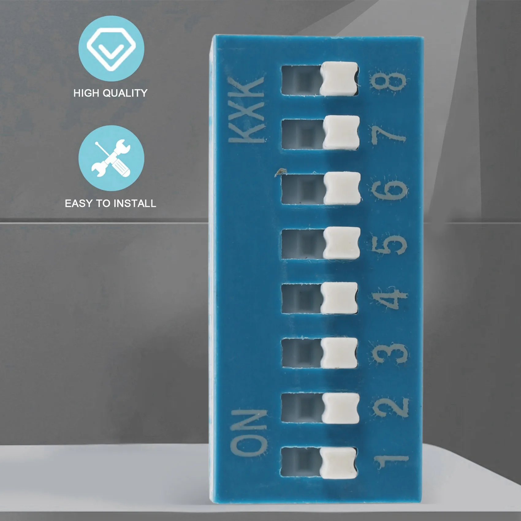 10 шт. 2 54 мм Шаг 8 позиций 16-контактный синий DIP-переключатель P