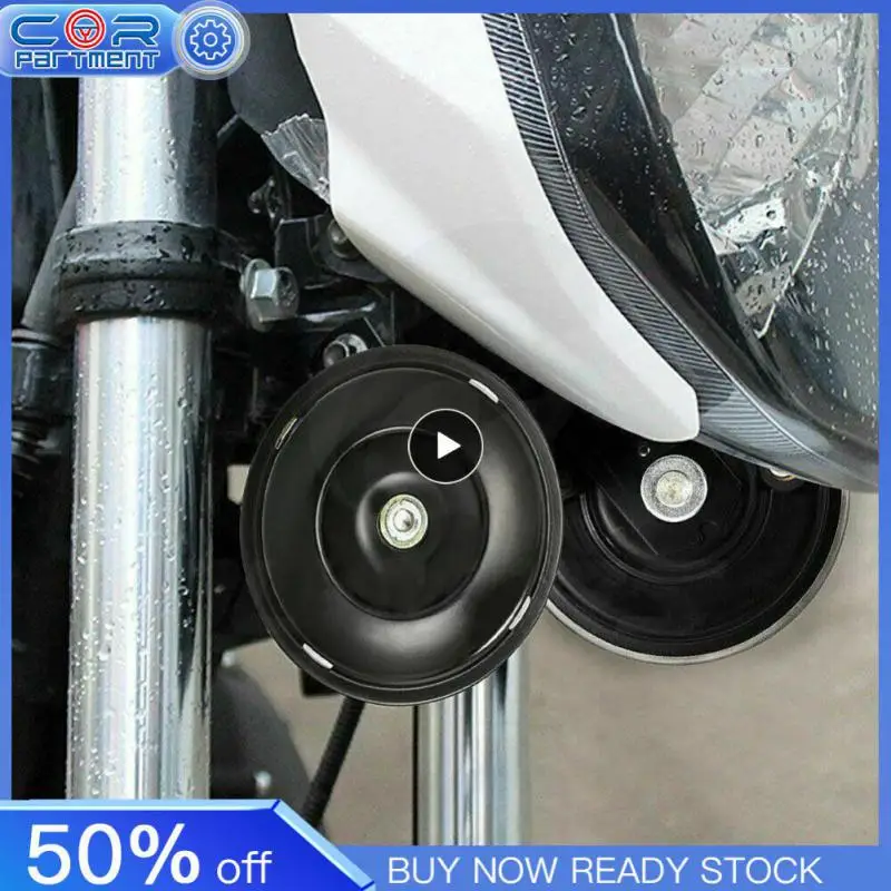 

1~10PCS Round Loud Horn Speakers Waterproof Durable Motorcycle Electric Horn Kit Universal 12v/48v 1.5a 105db Car Horn Car