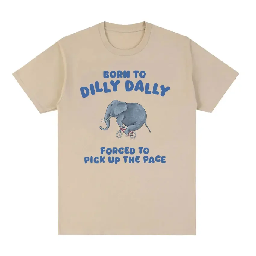 Футболка Born To Dilly Dally с забавным рисунком слона