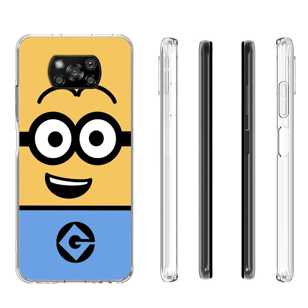 Забавный милый мультяшный чехол M-Minionss для Xiaomi Poco X3 F4 GT X6 F1 F3 M5 M3 M5s X4 NFC X5 F5 M4 F2 Pro