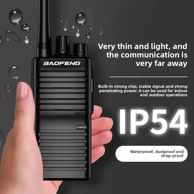 Фото Практичная рация-бестселлер BAOFENG BF-888S Plus, улучшенная версия, с зарядкой через USB, высокой мощностью и защитой от помех, для отелей и компаний №4