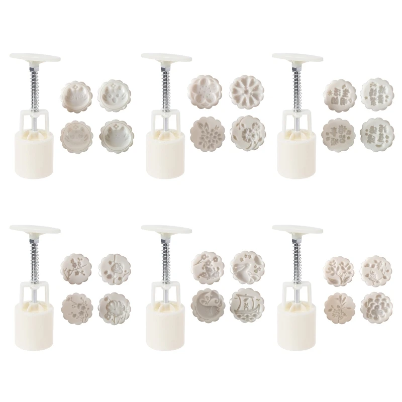 

DIY штампы для лунного торта тема средней осени форма для лунного торта праздничные ручные пресс-устройства T21C