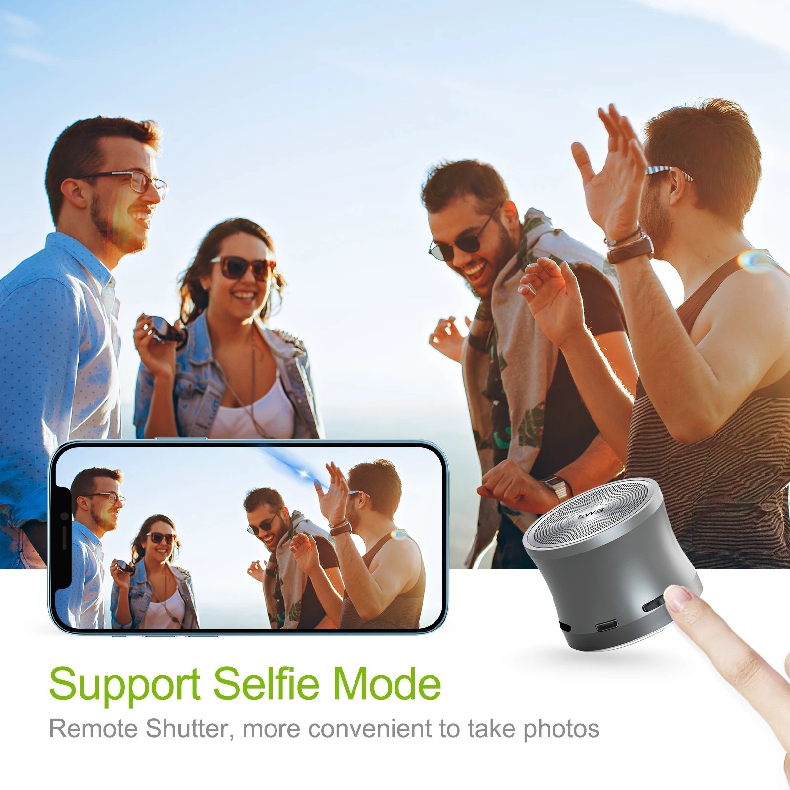 EWA A109 Мини Беспроводная Bluetooth-колонка большой звук стерео бас для