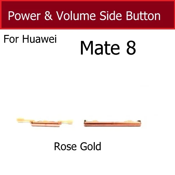 Фото Боковая кнопка включения и выключения громкости для Huawei Mate 8, боковой переключатель регулировки громкости, запасные части для ключей №4