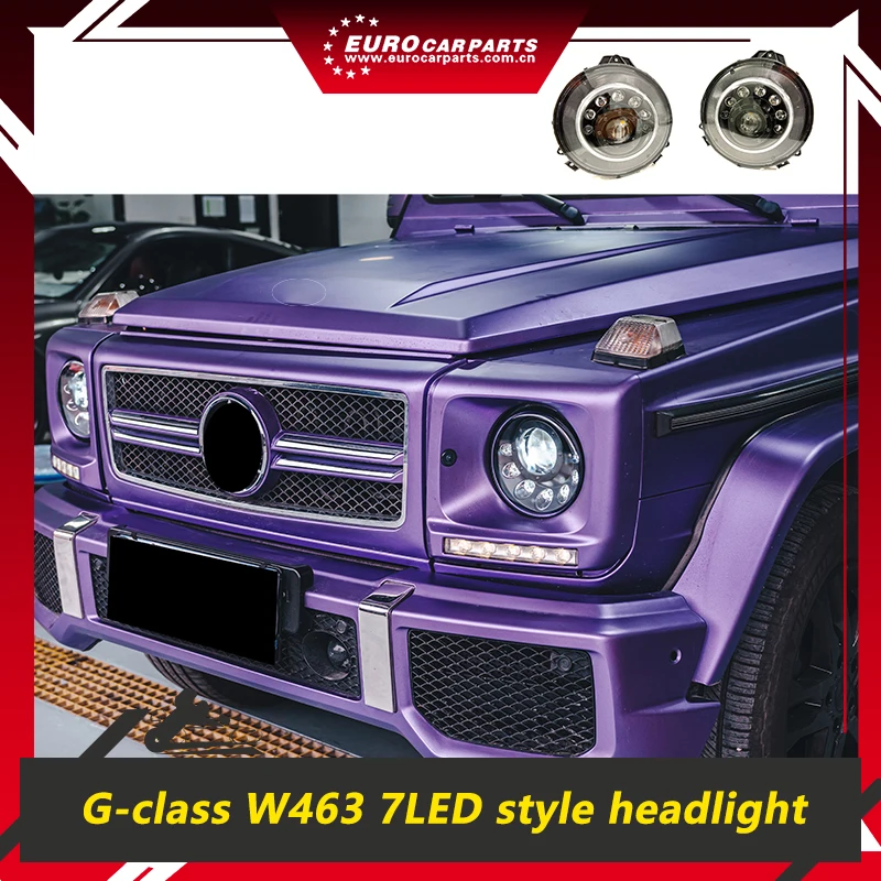 

G-Class W463 LED ABS Material Headlights fit for W463 G63 G500 G55 1990-2018 Year Headlight Ellipse Style Car Body Parts
