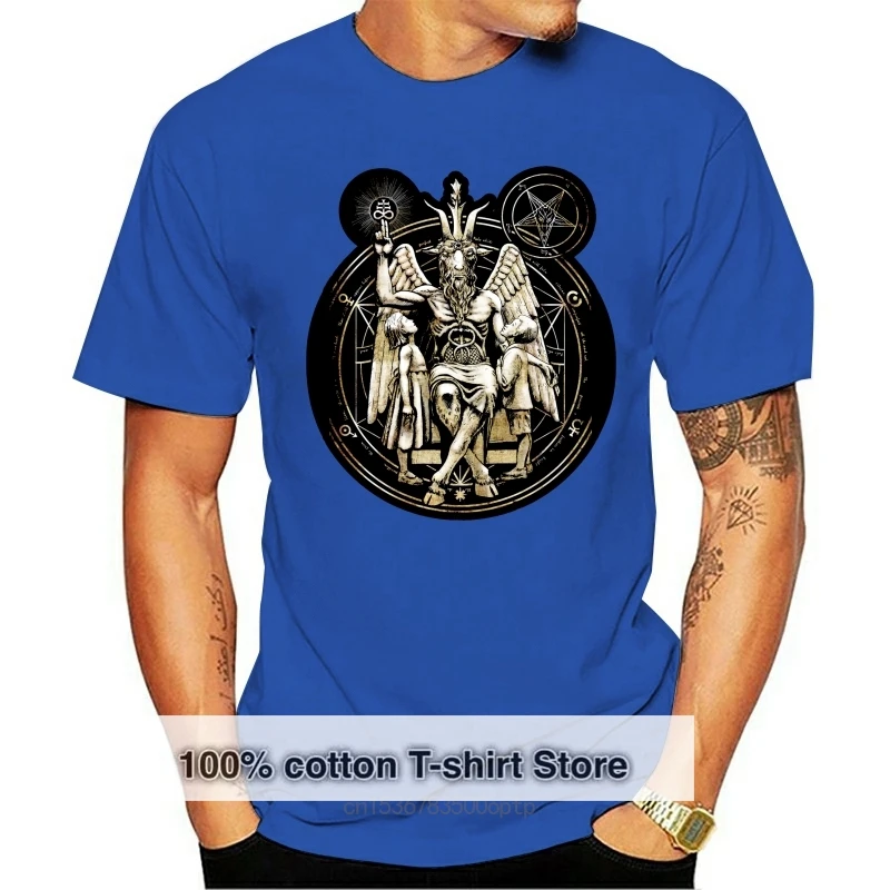 

t shirt Baphomet Satanic Men Cotton Casual T-Shirt