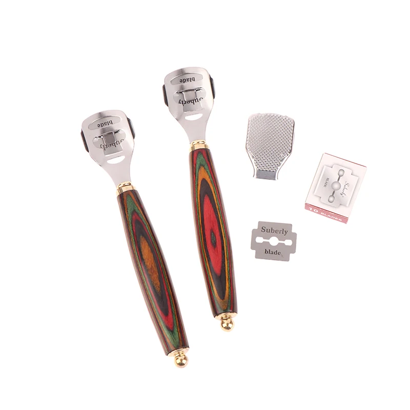 Remover Cutter Wood Handle With 10 Blades Foot Care
