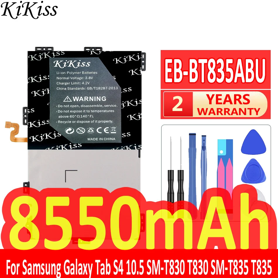 

8550mAh KiKiss Мощная батарея для Samsung Galaxy Tab S4 10,5 EB-BT835ABU T830 SM-T830 T835