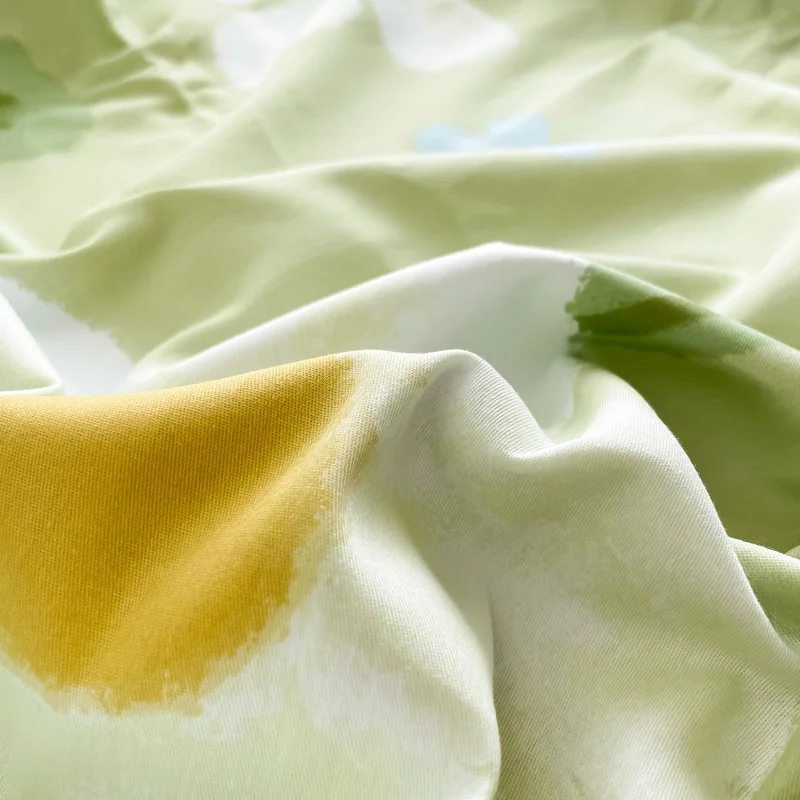 Simple Flower Cotton Quilt Cover 00 Dormitory Single Double 200x230 Three-Piece Set