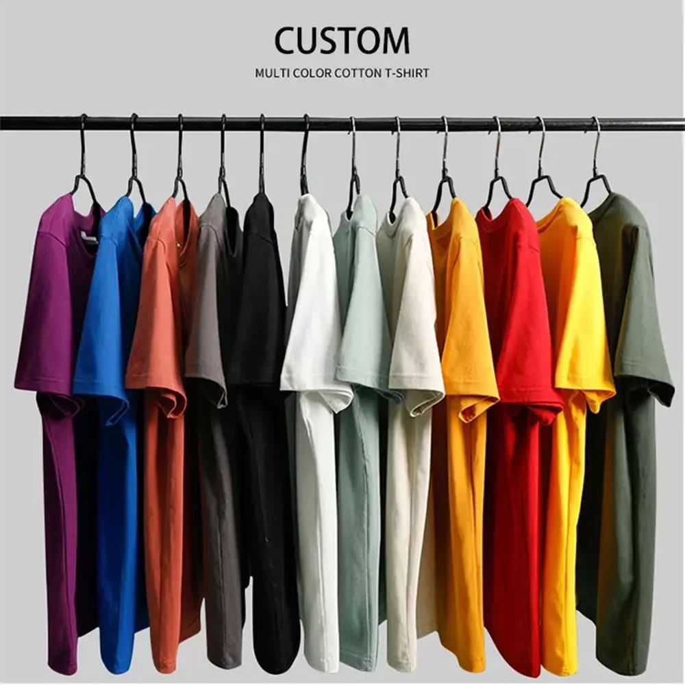 

New Top Quality Men's Breathable T-shirt 100% Organic Cotton Jersey Tops Plus Size Summer DGT Print Mens190g Solid T-shirts