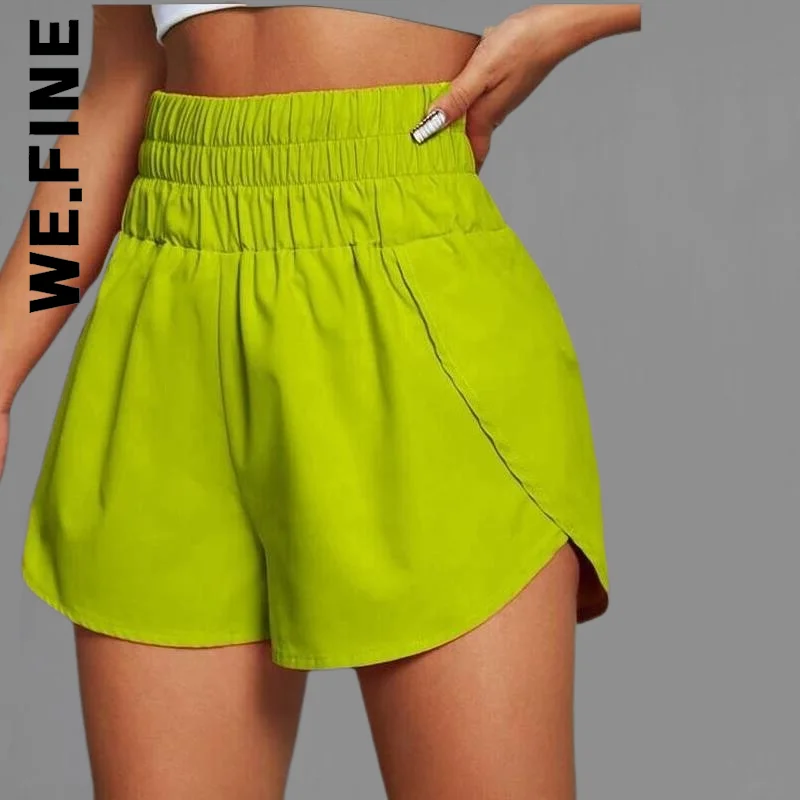 We.Fine Shorts New Women Pants Slim Baggy Korean For Women Long Trendy Sweatpants Vintage High Waist Pant Shorts Women Female images - 6