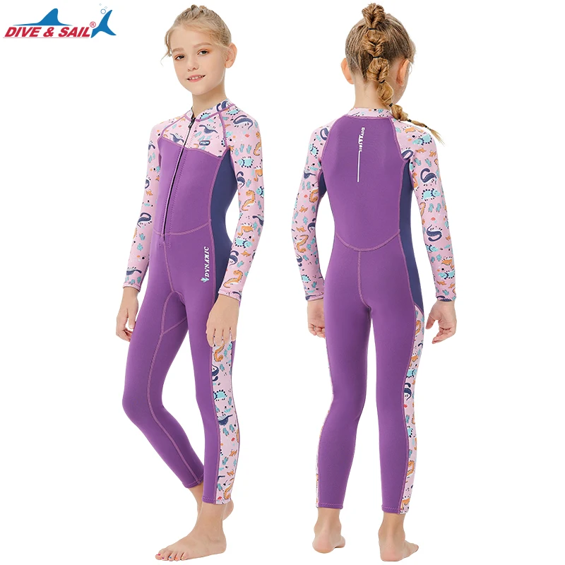 

2023 Kids Wetsuits Youth Boys 2.5mm Neoprene Swimsuits Full Surfing Suits Keep Warm Front Zip for Swimming SUP UPF50+