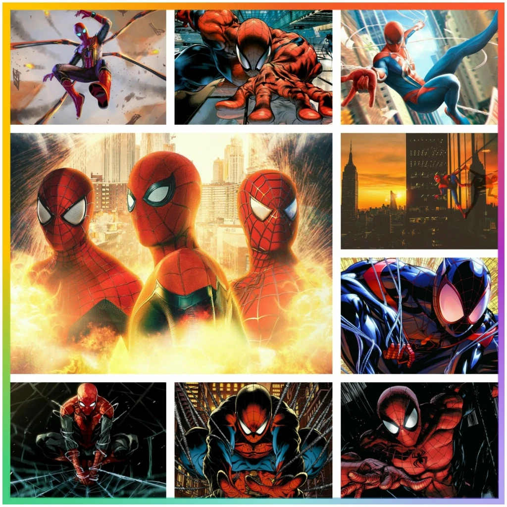 Алмазная живопись Человек-паук 5D сделай сам вышивка крестиком мозаика украшение