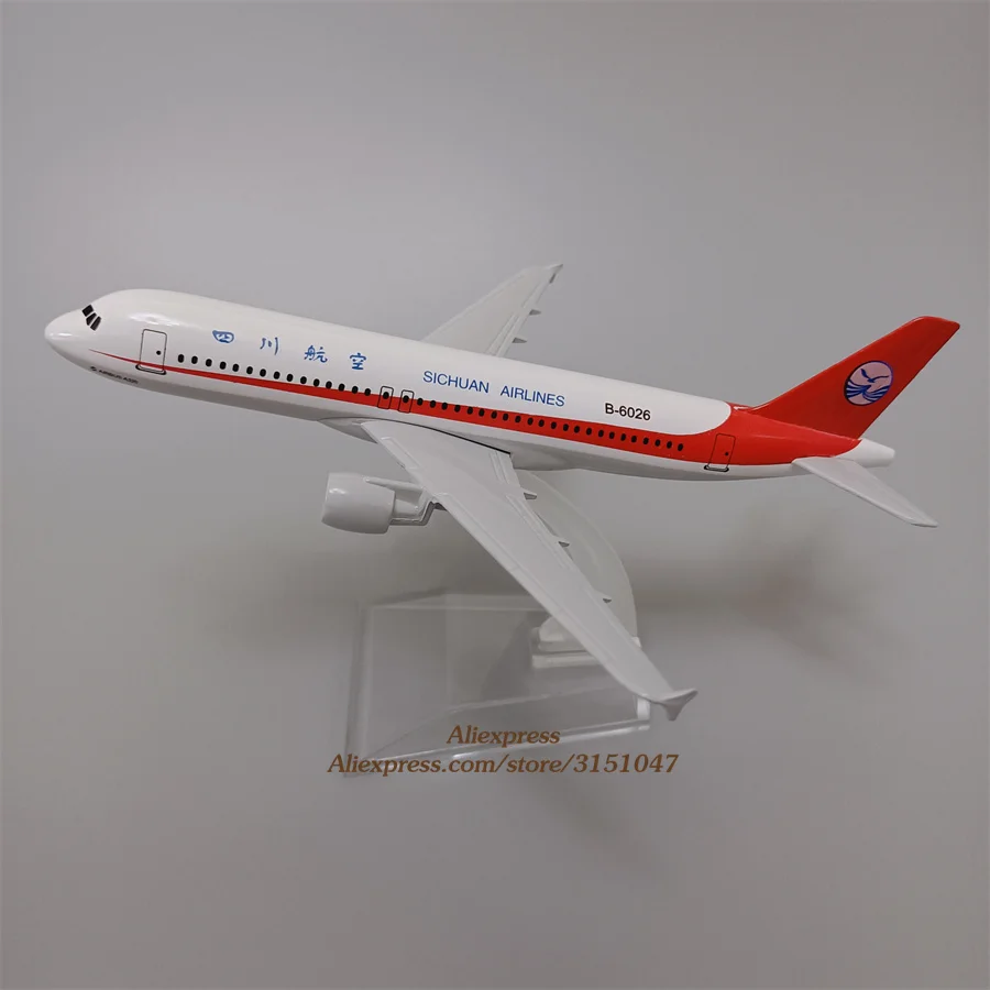 Модель самолета 16 см из металлического сплава China Sichuan Airlines аэробус 320 A320 модель