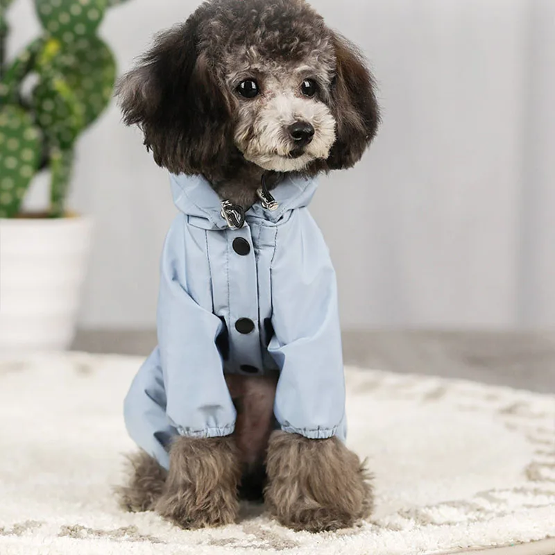 

Pet Dog Clothing Rainproof Breathable Reflective Clothing Dog Four Legged Raincoat Cat and Dog Supplies