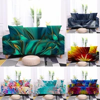 colorful elastic sofa covers for living room stretch marble modern watercolor couch cover slipcover furniture protector 1234