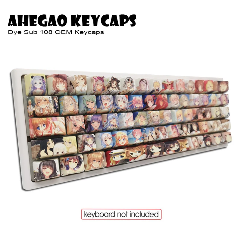 

XVX 108 Key Japanese Cute Keycaps Anime OEM Custom Diy PBT Sublimation Keycap Fit MX Mechanical Keyboard Key Set with Key Puller