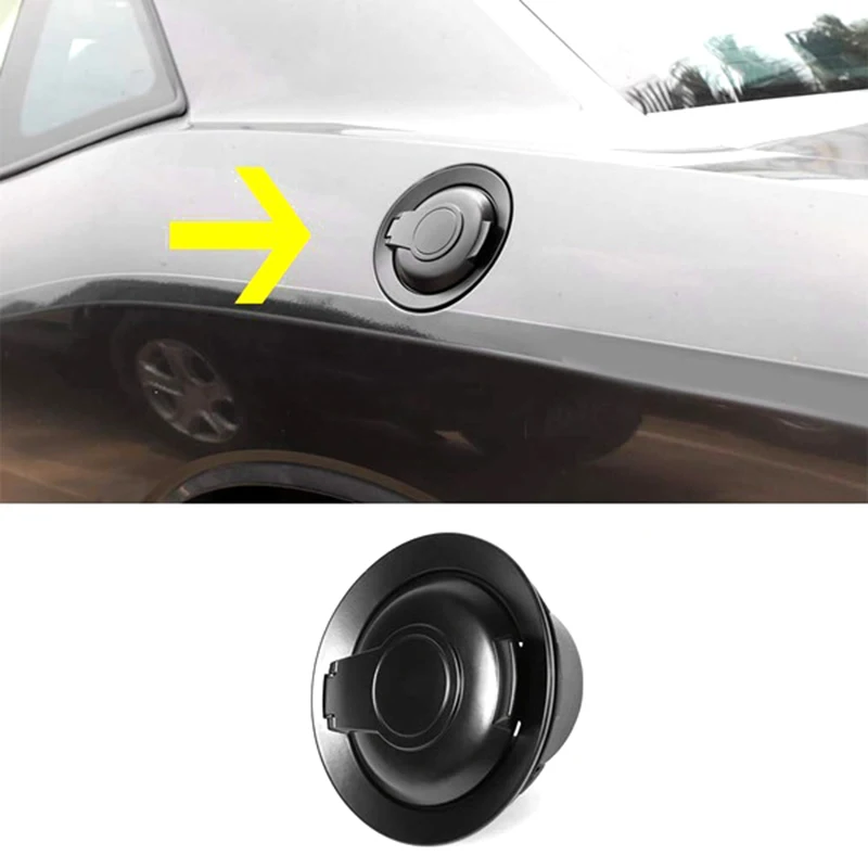 

1pc Car Fuel Tank Cap Fuel Filler Decor Cover Accessories Auto Exterior Gas Cap Fuel Tank Cover for Dodge Challenger 2015-2019