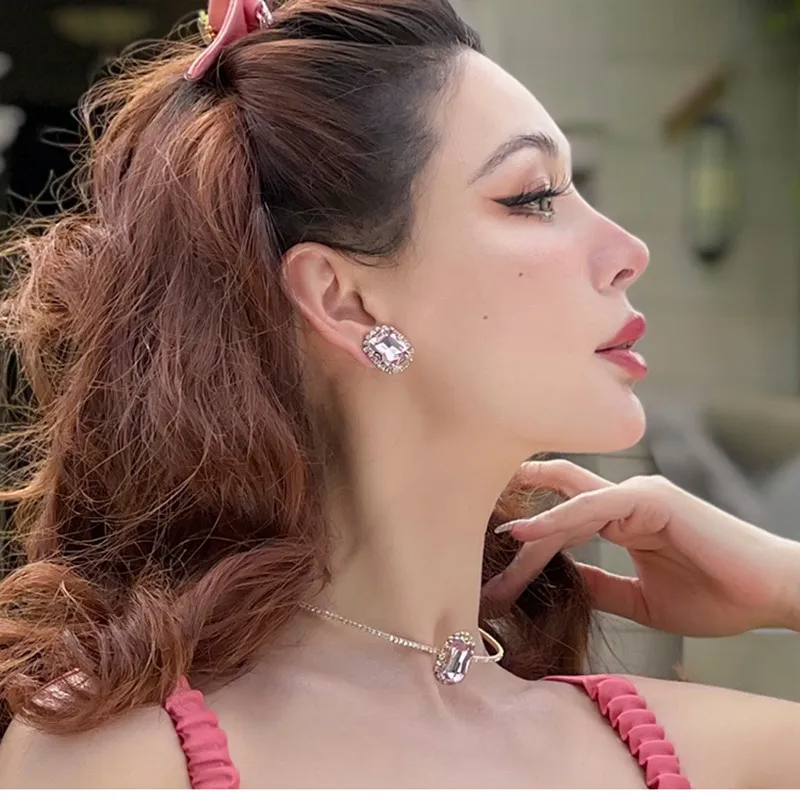 

Винтажные женские серьги-клипсы Le Palace, Новинка лета 2022, оригинальные розовые модные Универсальные элегантные шикарные серьги для женщин