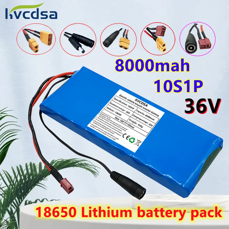 

New 36V 8000mAh 10S1P 18650 lithium ion battery pack ebike electric car bicycle scooter belt 20A BMS 500W