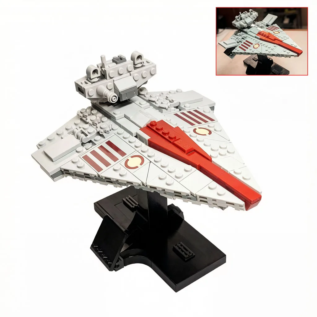 Фото НОВЫЙ НАБОР СТРОИТЕЛЬНЫХ БЛОКОВ MOC: Разрушитель класса Republic Victory и штурмовые корабли класса Imperial Acclamator. Конструктор DIY, игрушки, подарки. №1