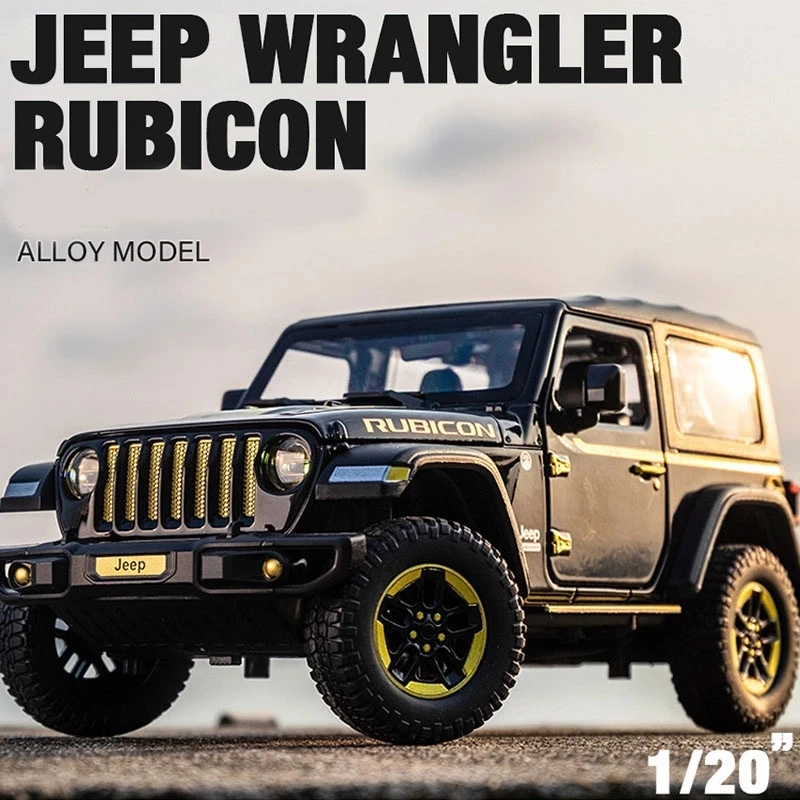 

1:20 Jeep Wrangler Rubicon Model Cars Toy Modified Alloy Model Diecasts Toy Metal Car Model Simulation Kids Toy Gift