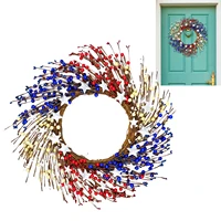 patriotic wreath for front door fourth of july wreath 10 inch patriotic wreath for front door red white blue wreaths