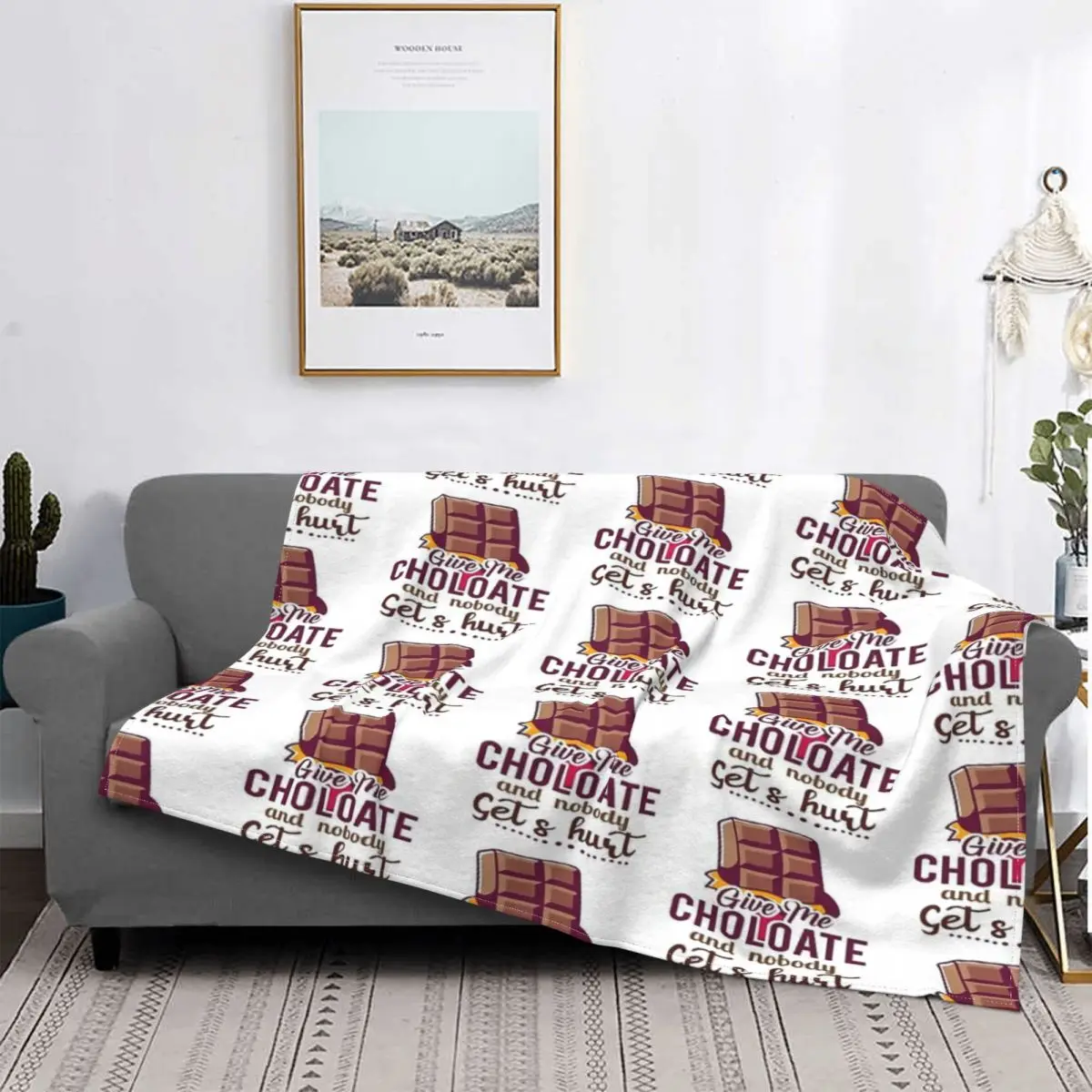 

Don Me Choloate And никто 2-manta a quadros para cama, colcha de lana para cama