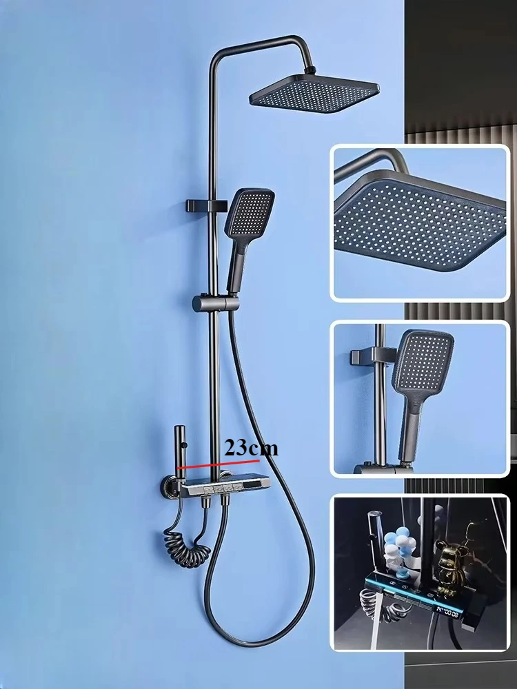 

Душевая система для ванной комнаты 4-х режимная со встроенным дисплеем