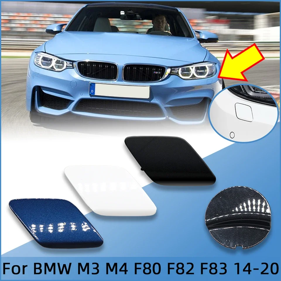 Фото Крышка переднего и заднего бампера, крышка омывателя фар для BMW M3 M4 F80 F82 F83 2014-2020, буксировочная крышка, накладка на крышку, автозапчасти №1
