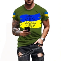 men oversized streetwear colorful t shirts 2022 summer mens ukraine flag fashions harajuku t shirt male vintage tees