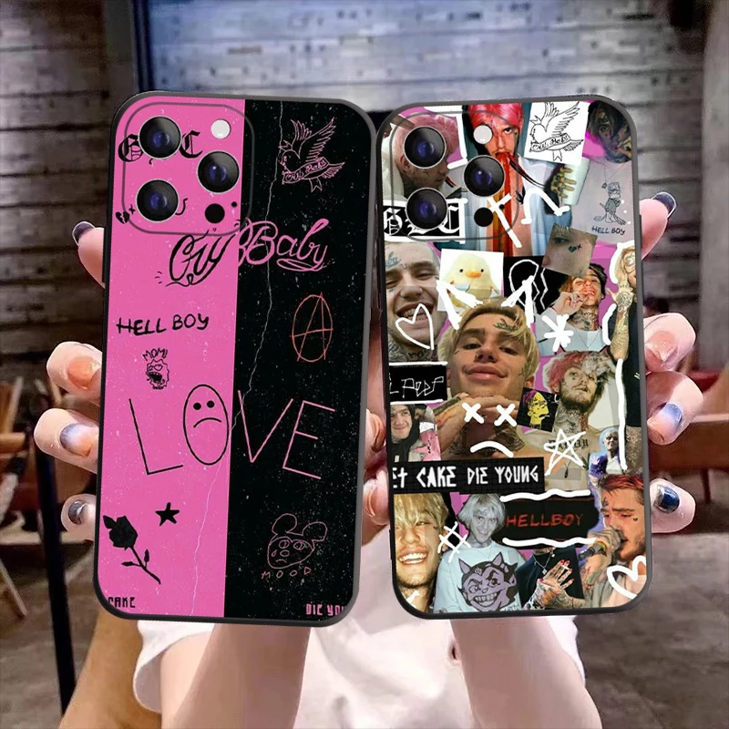 

Lil Peep Hellboy Love Silicone Back Cover Case For iPhone X XS XS MAX XR 8 14 Plus XS 12 11 13 14 Pro MAX Phone Coque Capa Funda