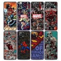 phone case for xiaomi mi 11 lite 5g ne 11i 11x 11t 12 pro poco f3 x3 gt x4 nfc pro silicone cover avengers marvel comics logo
