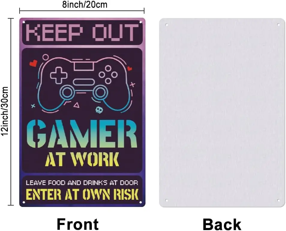 Жестяной знак для суперкрепких игр Забавный Настенный декор игровой комнаты