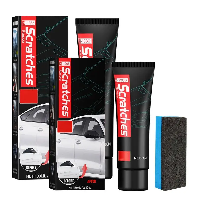 

Car Polish Auto Scratches Paste Remover Portable And Waterproof Auto Scratch Remover For Vehicles Cars RVs Trucks SUVs