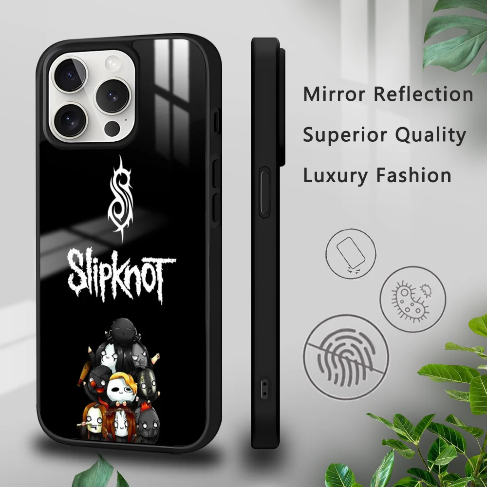 Чехол для телефона S-slipknot iPhone 16 15 14 13 12 11 Pro Xs Max Mini Plus Celulares Hard Funda
