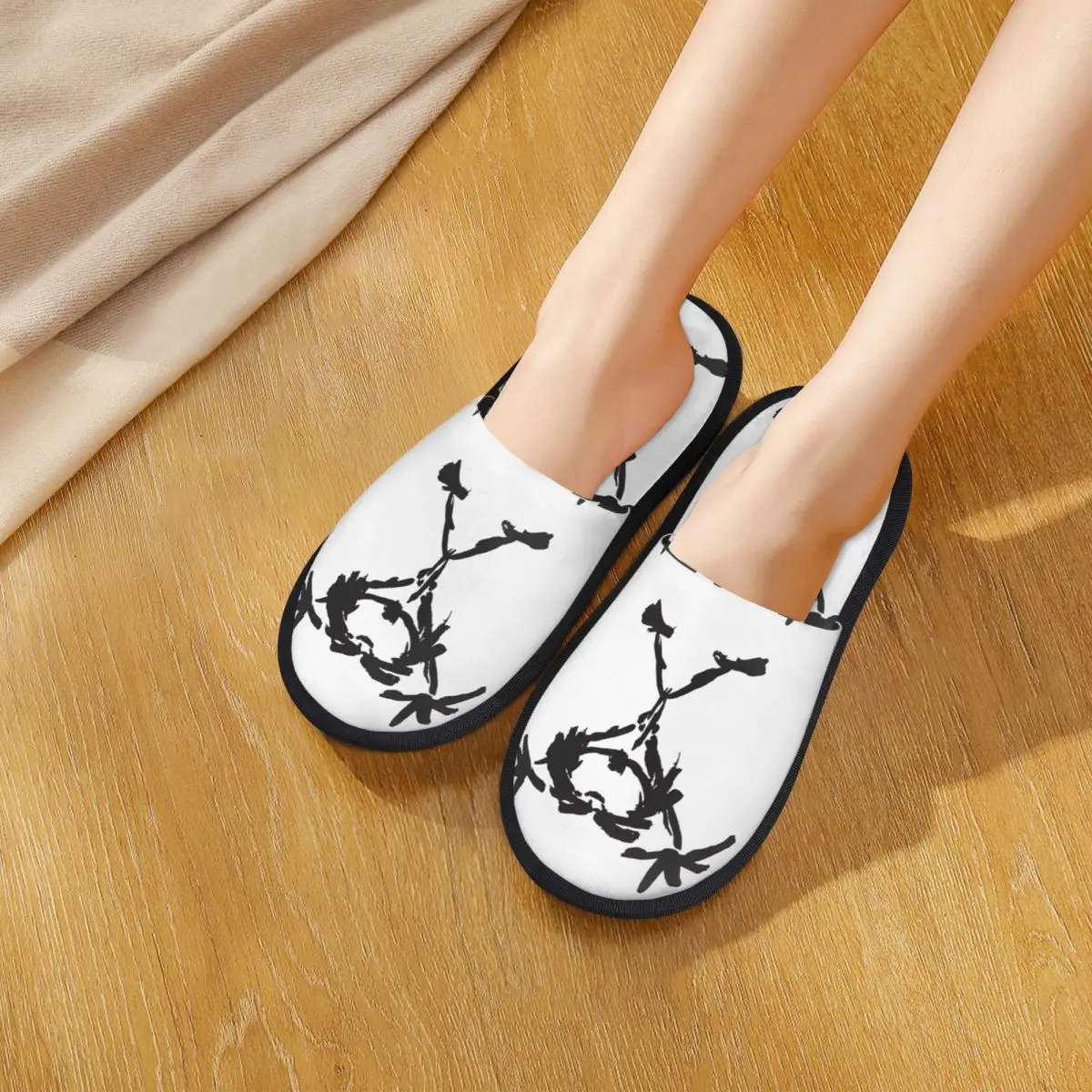 Зимние тапочки Pearls Jam Rock Band для спальни мягкие домашние меховые шлепанцы из