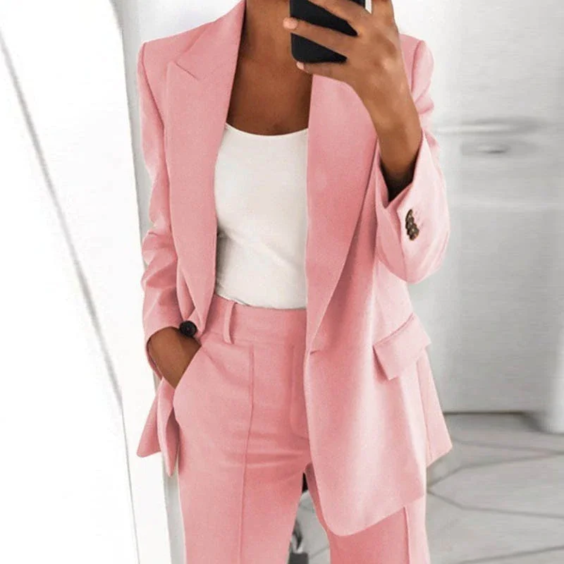 

Women Sexy Long Sleeve Solid Color Jacket 2020 Autumn Elegant Turn-down Collar Tops Office Lady Winter Slim Cardigan Outerwear