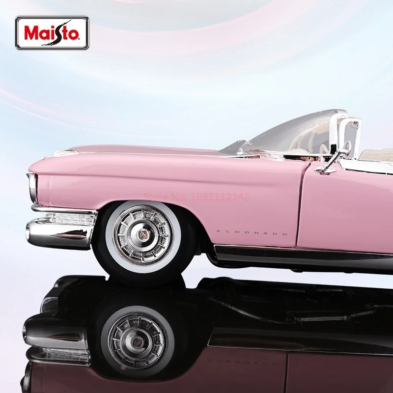 Maisto 1:18 1959 Cadillac Eldorado Biarritz Розовая модель автомобиля