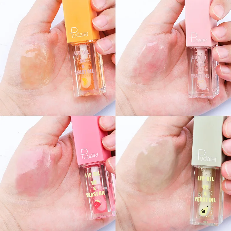 

Pudaier Mirror Lip Oil Moisturizing Lip Gloss Pearlescent Liquid Lip Glaze Transparent Lip Gloss