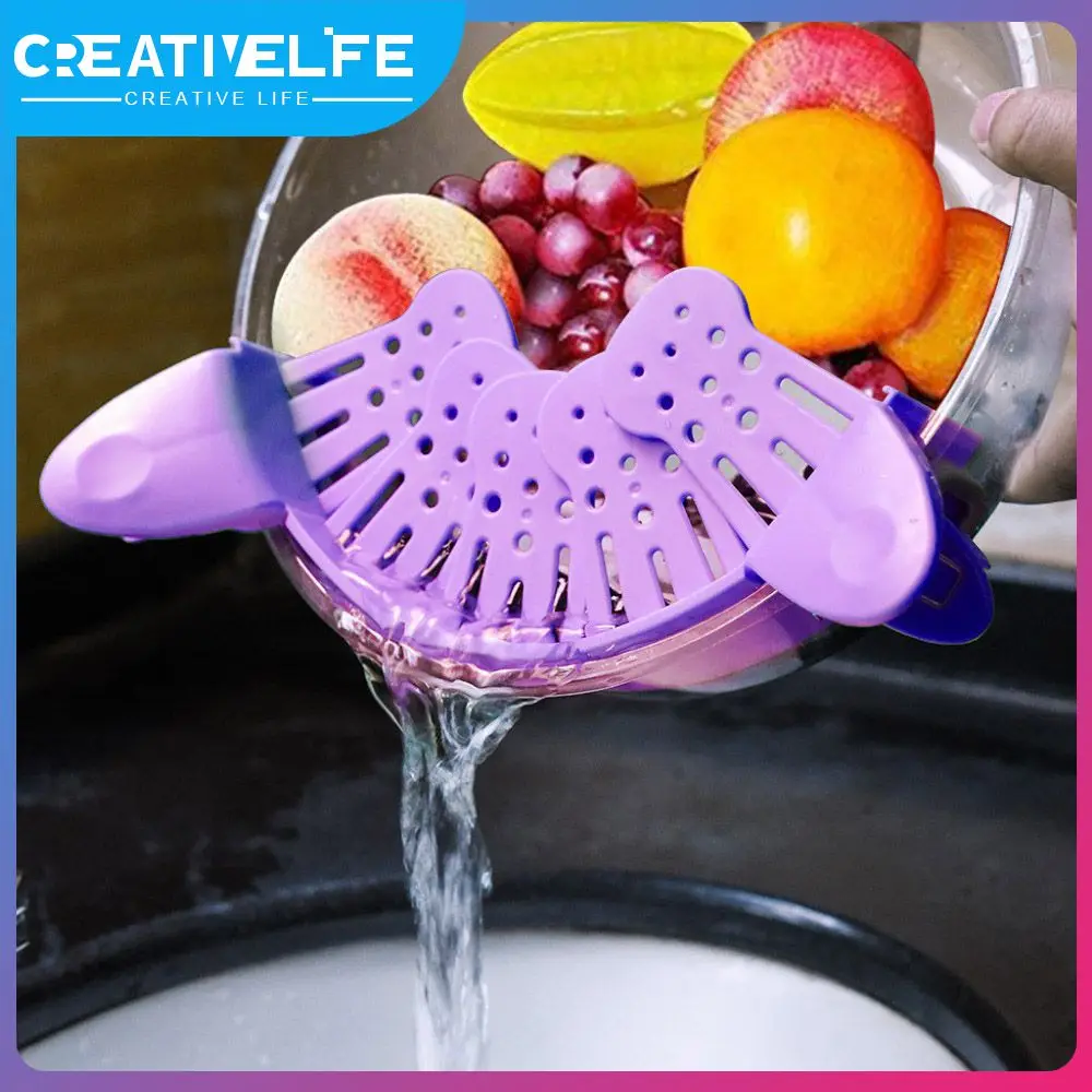 

Silicone Colander Kitchen Clip In Pot Filter Strainer For Drainage Excess Liquid Univers Drain Paste Vegetable Cookware And Cook