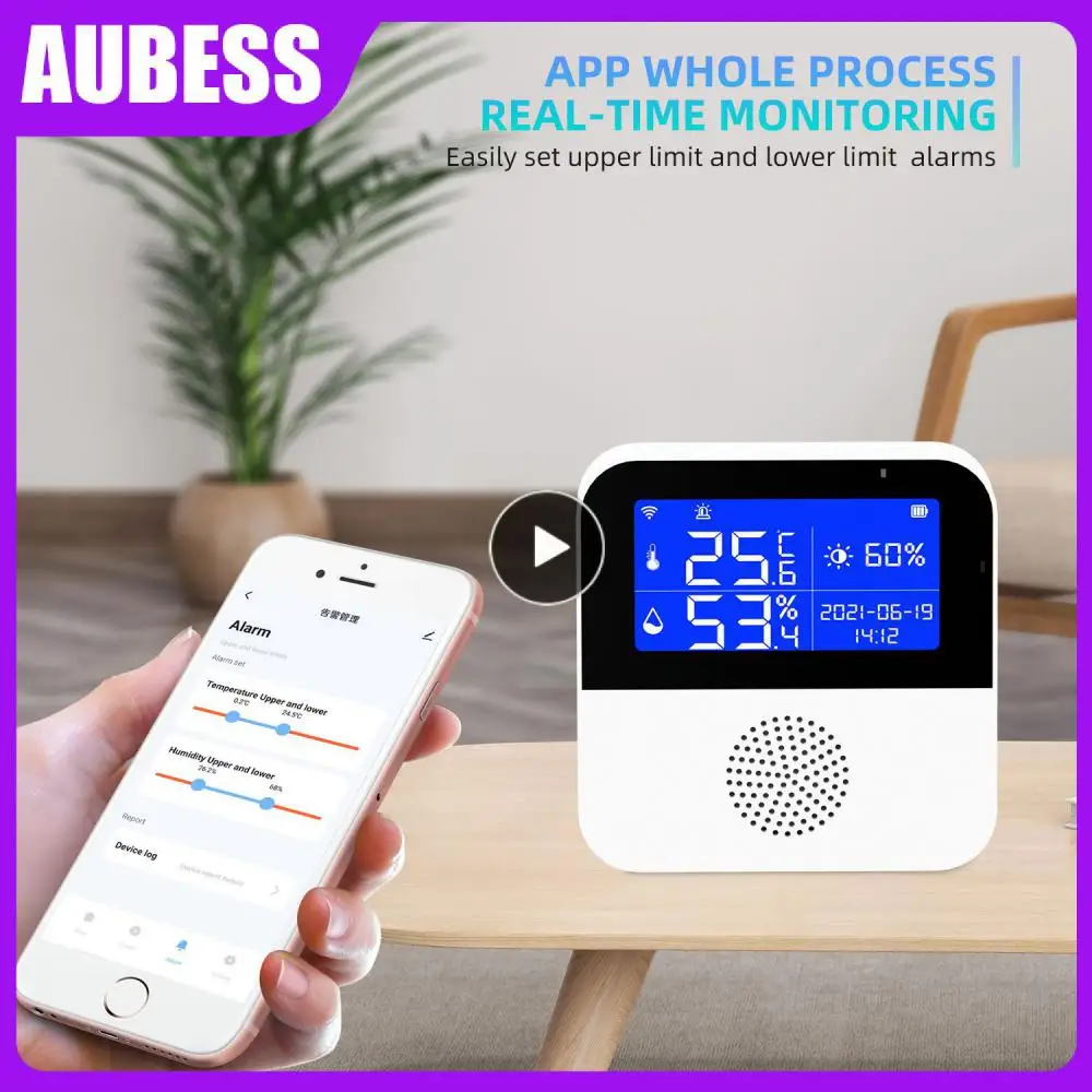

Usb Wifi Hygrometer Tuya Thermometer Detector Lcd Display Remote Monitoring Temperature Senor Work With Google Assistant Indoor