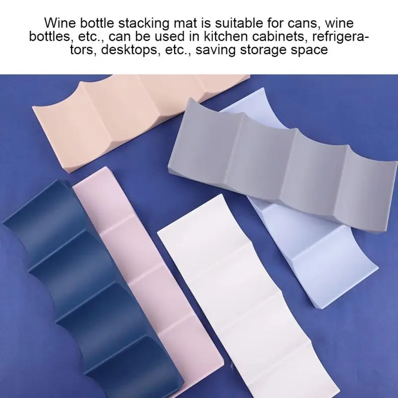 

Wine Rack Stackable Bottle Holder Countertop Wine Bottle Rack Shelves Wine Bottle Can Organizer For Pantry Cabinet Refrigerator