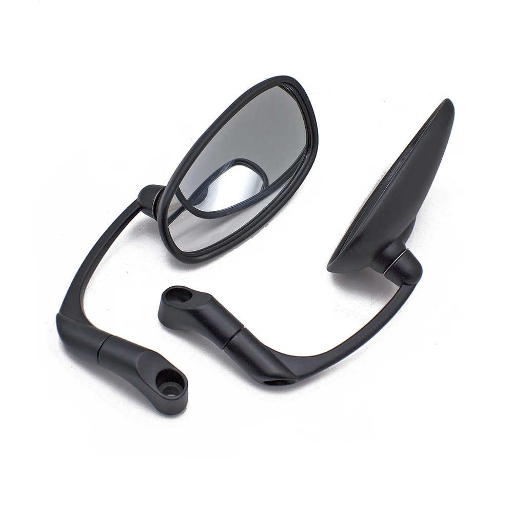 

Motorcycle Black Rear Mirror Retro Moto Motorcycles Motorbike Scooters Oval Rearview Mirrors Side View Mirrors Cafe Racer