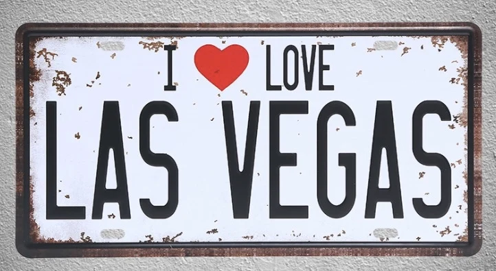 

1 шт., жестяные таблички с надписью «I love Las Vegas казино America USA»