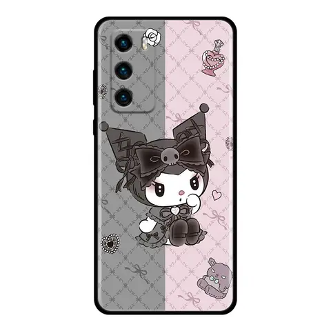 Милый силиконовый чехол Kuromi My Melody для Huawei P30 Lite P20 P40 P50 P60 Pro, задняя крышка для Huawei Y6 Y7 Y9 Y6P Y8s Y9a, чехол для телефона